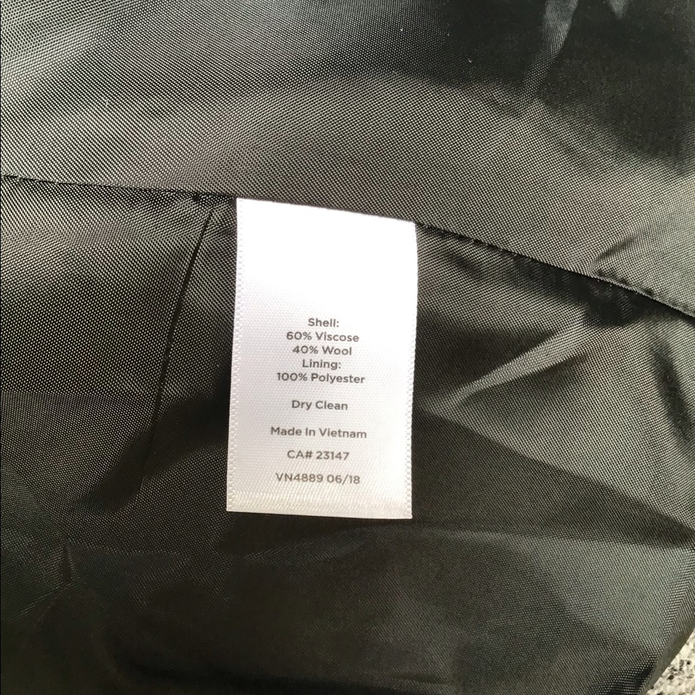 Talbots buttoned front closure wool jacket. - Picture 4 of 4